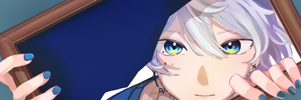 Xのヘッダーを描きます 顔をメインにインパクトのあるイラストを描きます！ イメージ1