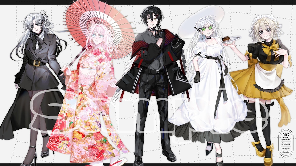 TRPGキャラクター立ち絵書きます TRPGを彩る、華やかで精密な立ち絵制作 イメージ3