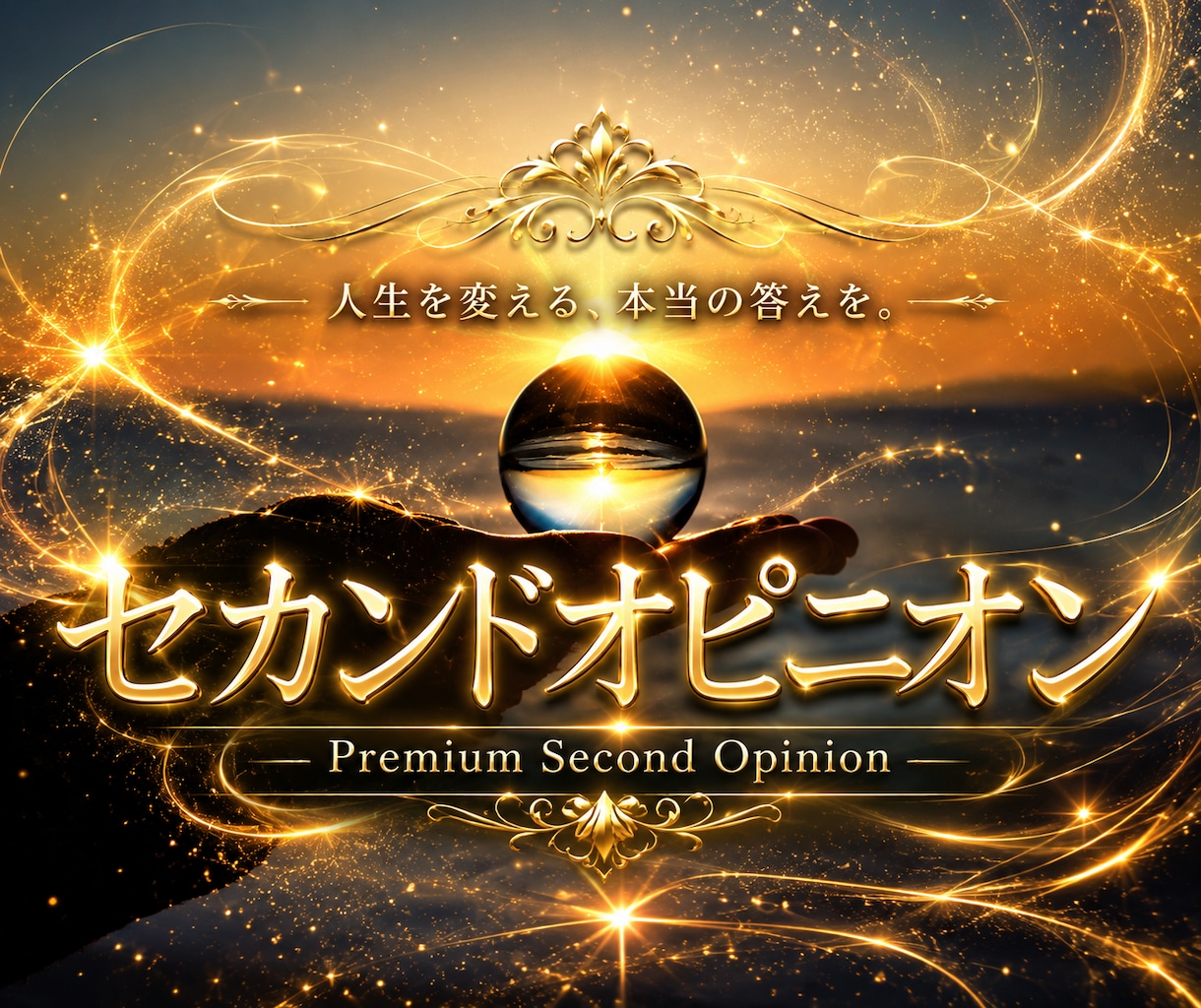 占いの鑑定結果を、セカンドオピニオン致します プレミアム鑑定♛集中し限界まで深く霊視致します！ イメージ1
