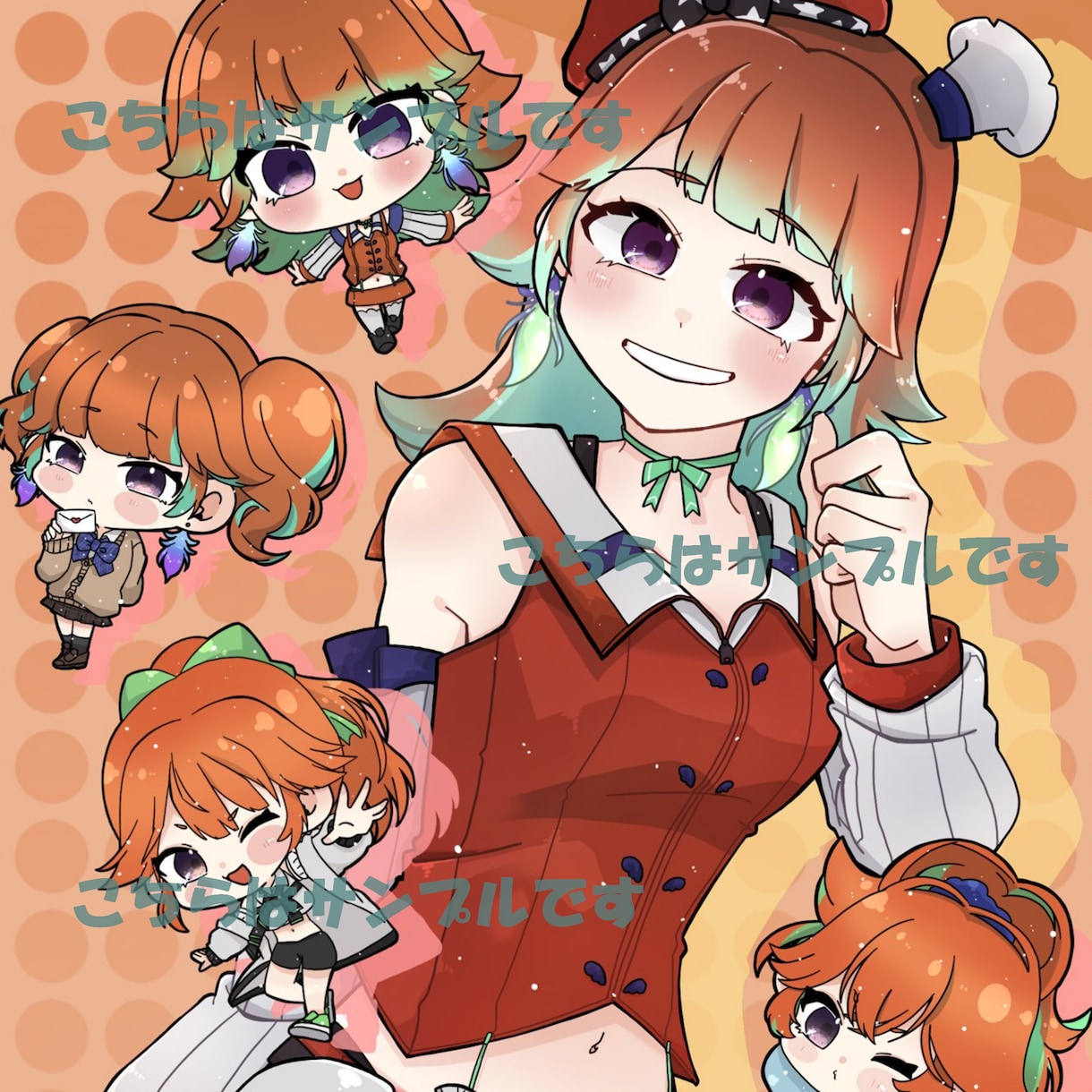 表情重視の等身イラスト一枚絵をお描きします 記念日やMVサムネに！丁寧に仕上げます イメージ6