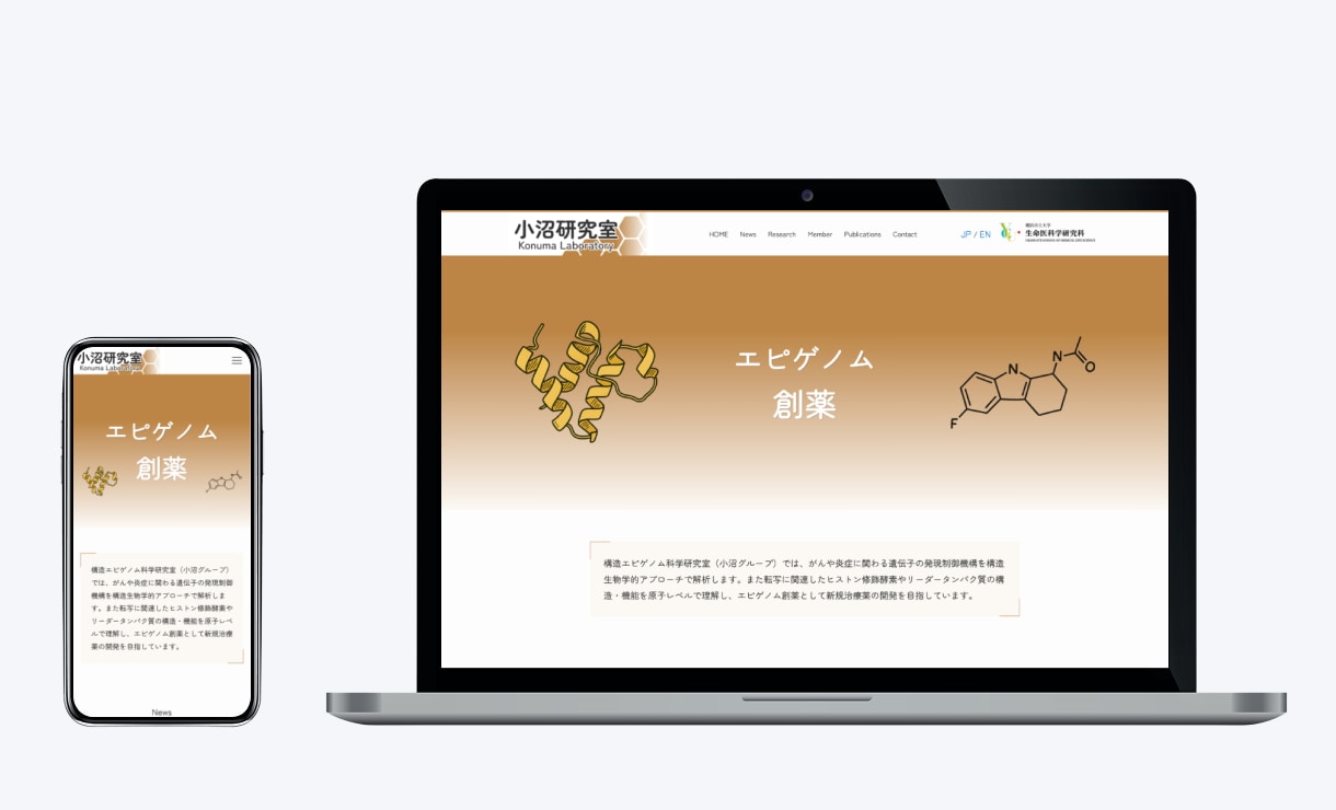 研究室特化の更新が簡単な高品質サイトを作ります 東大や国立機関の実績あり！学生募集や更新の手間を解決します イメージ5