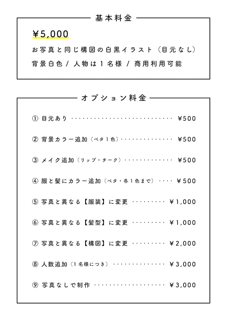 商用OK！シンプルおしゃれな線画アイコンを描きます 髪の流れを一本一本丁寧に描き込みます◎オプションで色追加OK イメージ2