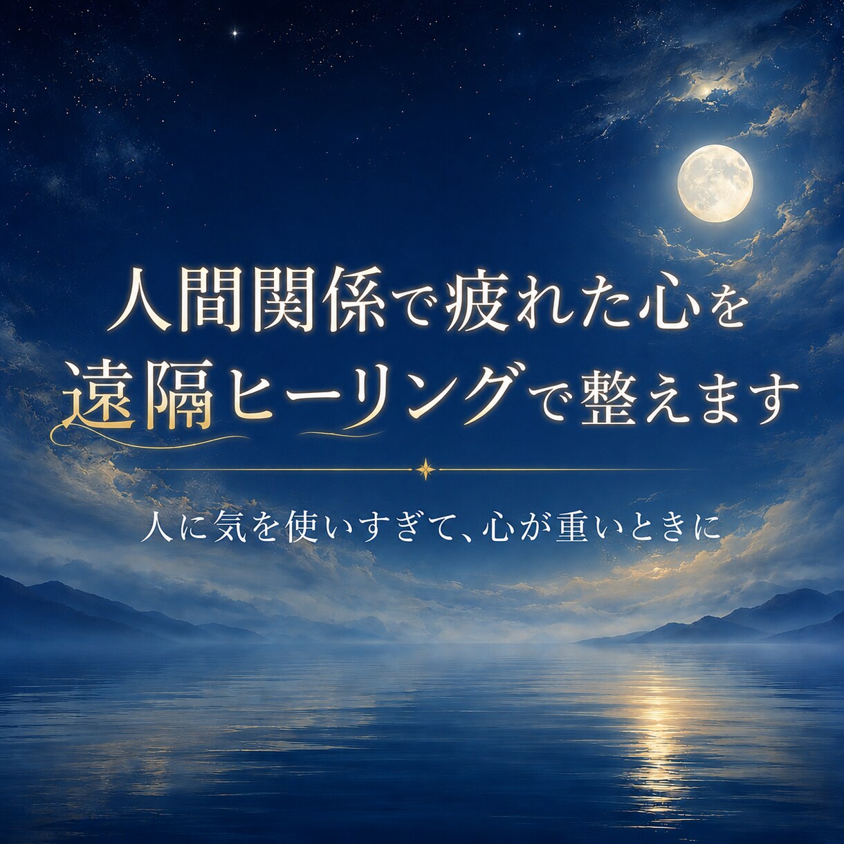 人間関係で疲れた心を遠隔ヒーリングで整えます 気を使いすぎて、心が重くなっている方へ イメージ1