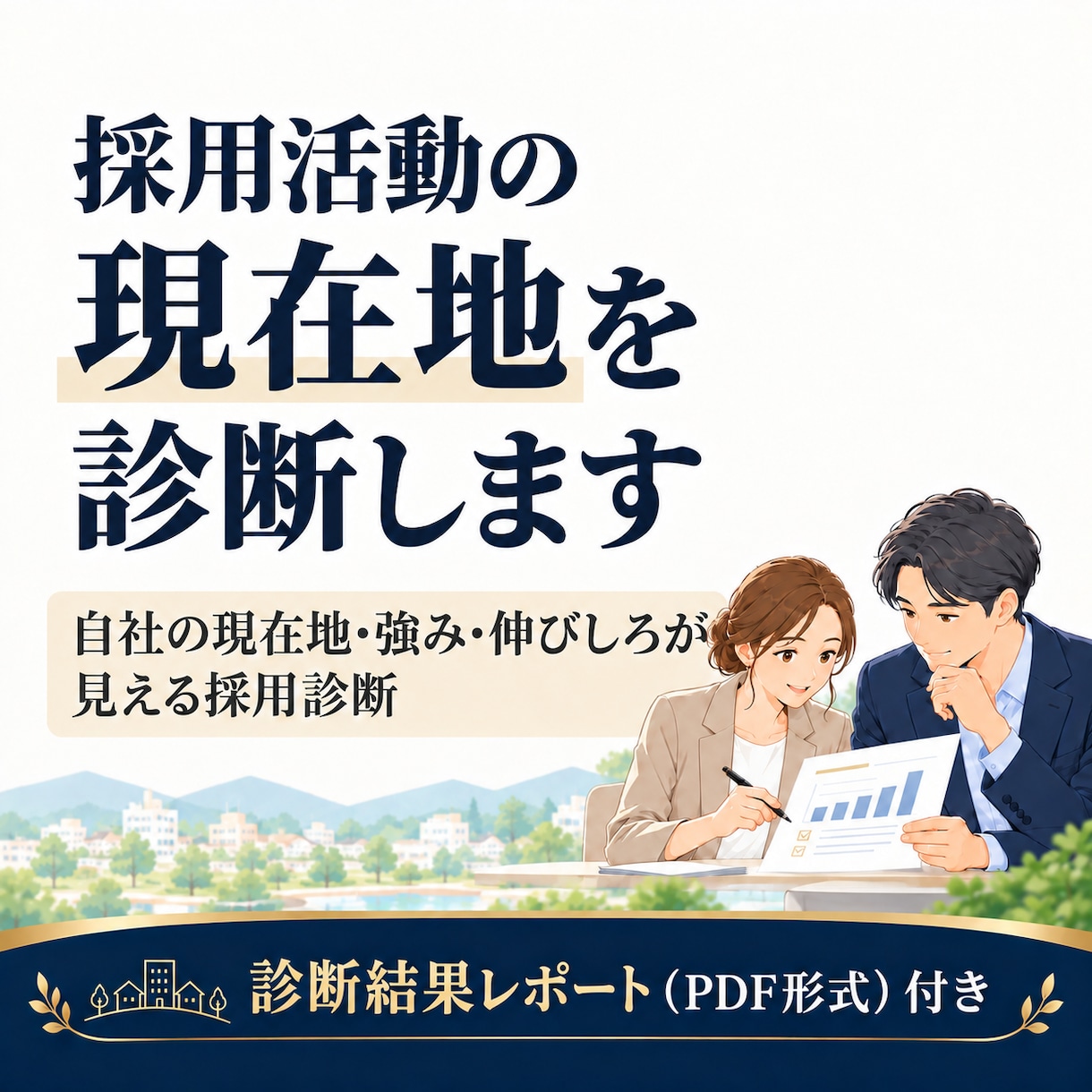 採用活動の現在地を診断します 自社の現在地・強み・伸びしろが見える採用診断 イメージ1