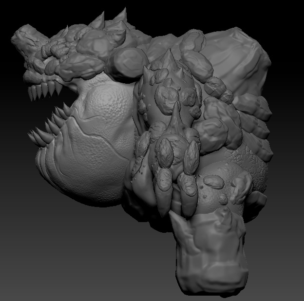 ゲームモンスターの3Dモデリングの制作をしています 3dゲームのモデリング、フィギュア イメージ4