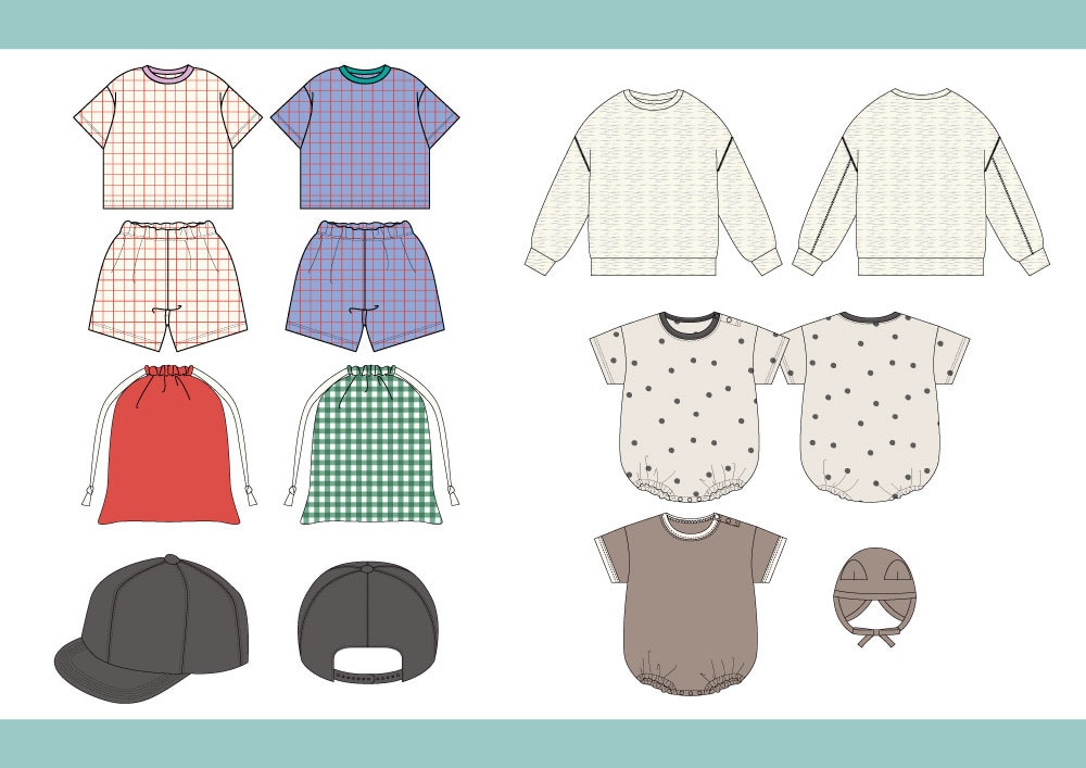 作りたい服のハンガーイラスト（絵型）作成します デザイナー歴10年の現役大手子供服デザイナーです。 イメージ2