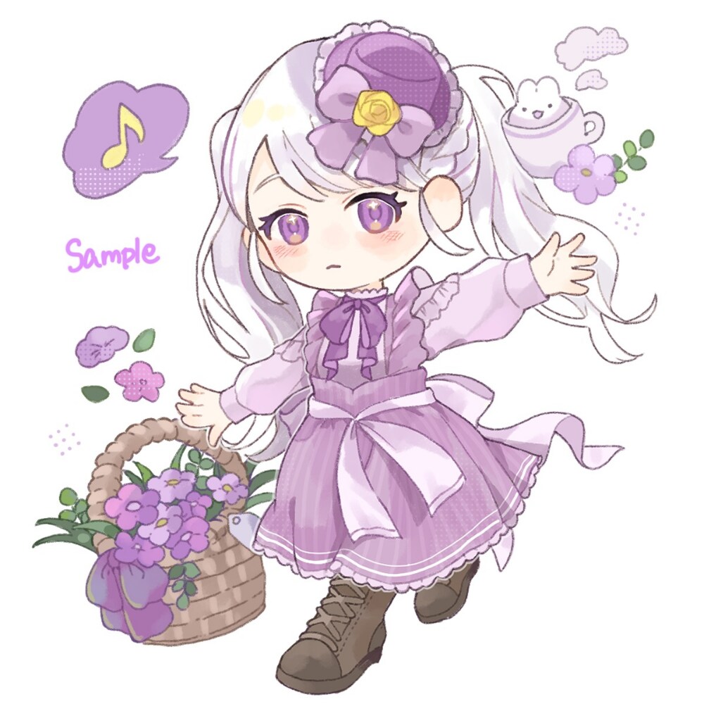ふんわりかわいいミニキャライラスト描きます 商用利用料込みの料金です◎ポップ・水彩風が得意 イメージ4
