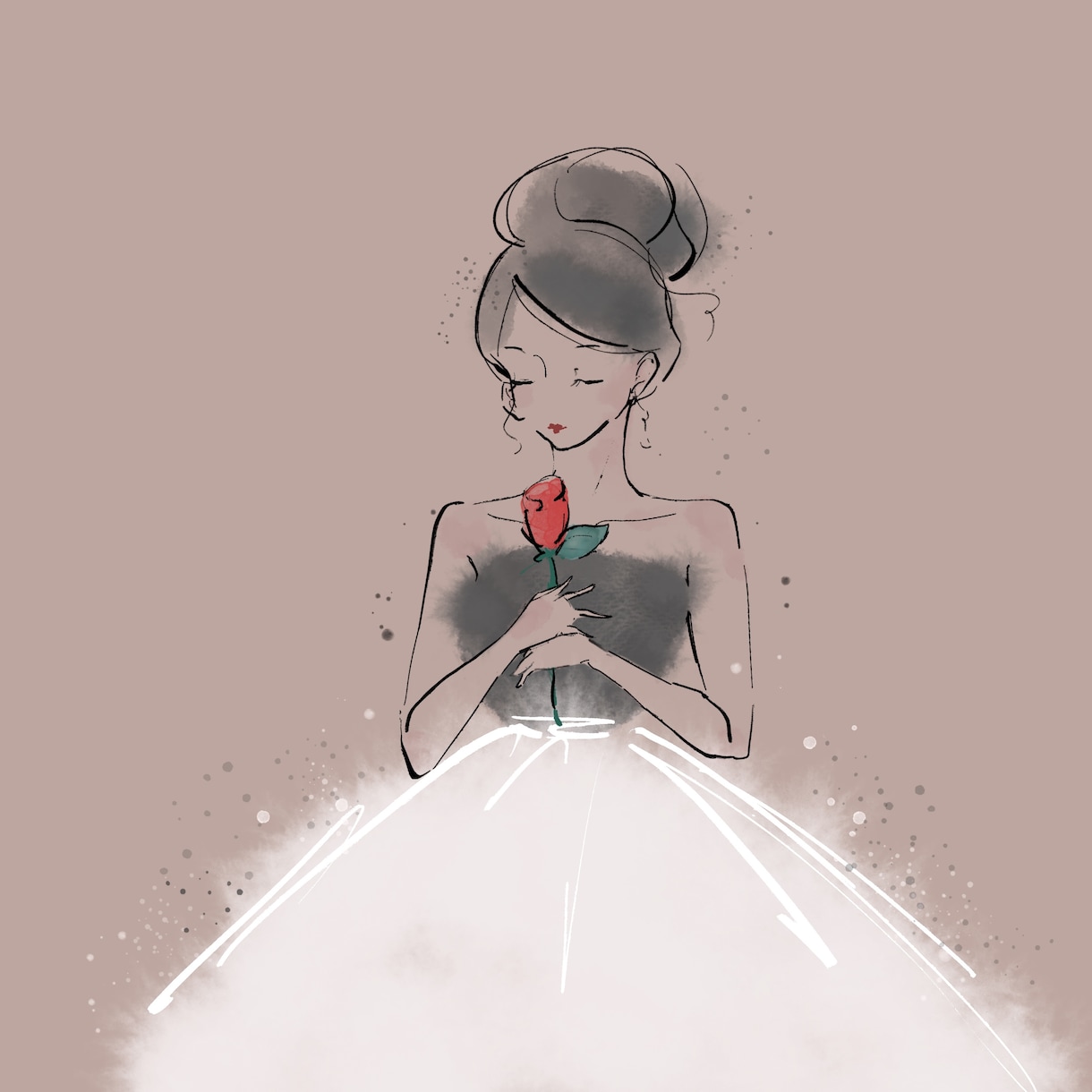 SNSのアイコンなどに！大人可愛いイラスト描きます あなたの理想の女性像をイラストにします イメージ3