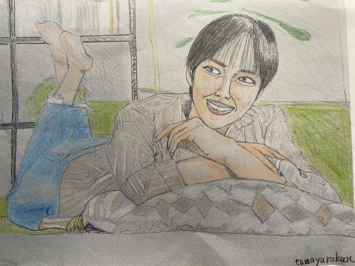 あなたの似顔絵を描きます あなたの似顔絵を鉛筆画・色鉛筆画で描きます。 イメージ10