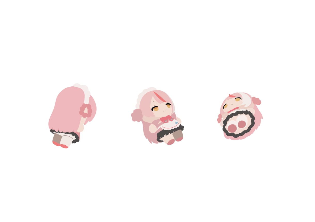 １０枠限定受付！おまけ付きで可愛いイラスト描きます 全身イラスト料金に3D風ミニキャラと、表情差分4点付き！ イメージ5