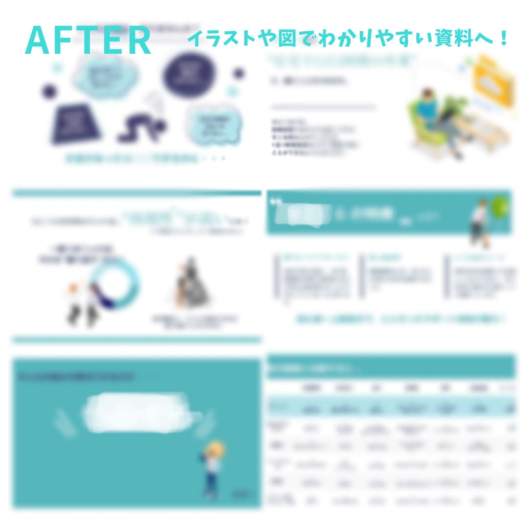 1枚500円〜！わかりやすい資料作成いたします 安さ、量を重視の方へ！目を引く資料を作成します！ イメージ6