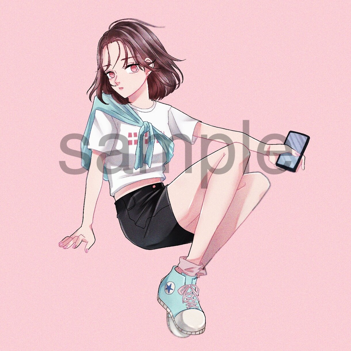 柔らか雰囲気のSNSアイコン制作します 雰囲気のある目を魅くアイコンを作りませんか？ イメージ8