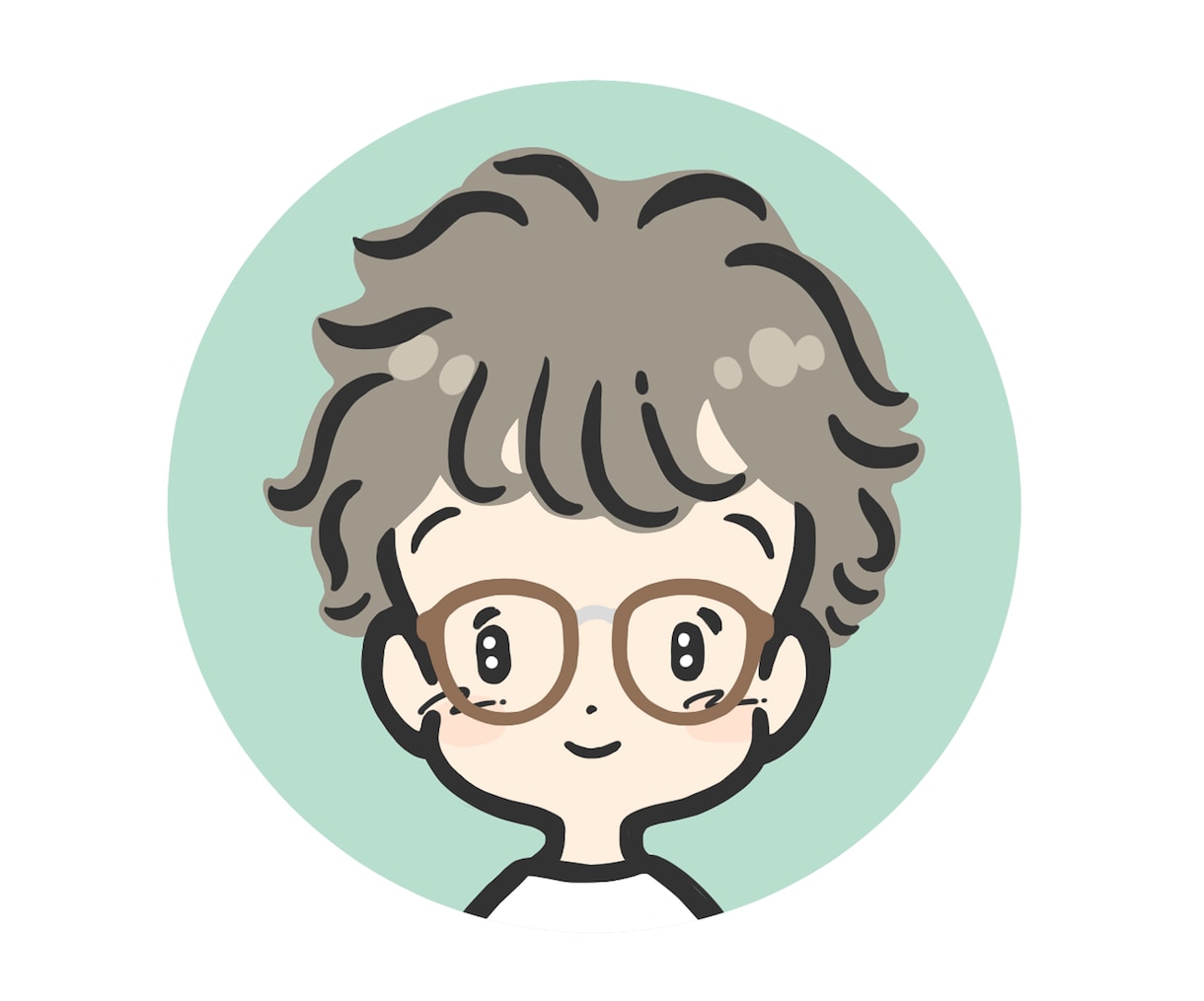 シンプルかわいい♪癒し系アイコンお描きします やさしいタッチでほっこり可愛いあなただけのアイコンを♪ イメージ1
