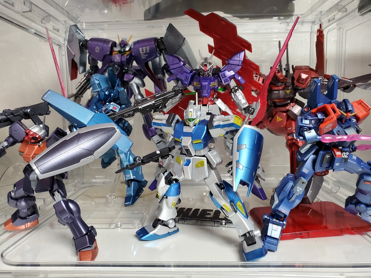 素組から全塗装までガンプラの製作代行します オリジナルカラーで全塗装、社外品のデカール貼りお任せください イメージ10