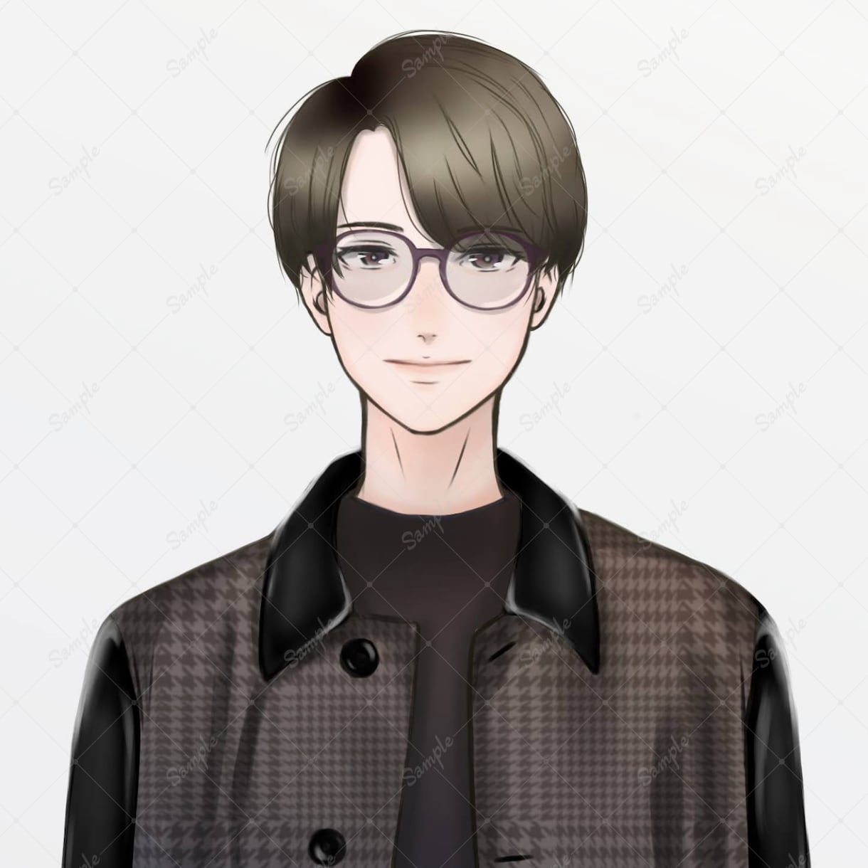 オリジナルの人物イラストを作成します SNSアイコンに！写真の服装・髪型を参考に作成！おまかせOK イメージ2