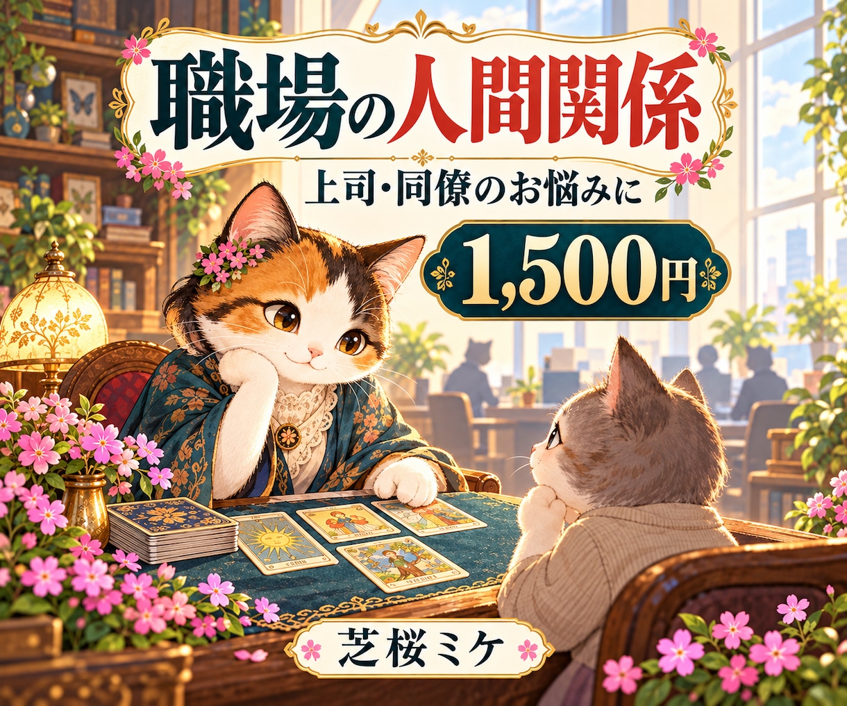 職場の人間関係と今後の動き方を丁寧に鑑定します 上司や同僚との悩みを伺い、あなたに合う向き合い方を探します イメージ1