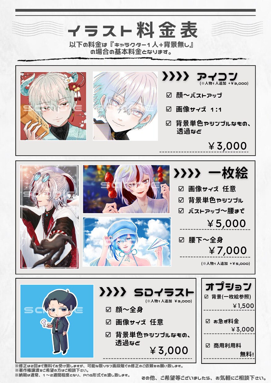 唯一無二の魅力的なSNSアイコンお描きします Vtuberの方や配信準備中の方、アイコンが必要な方へ！ イメージ3