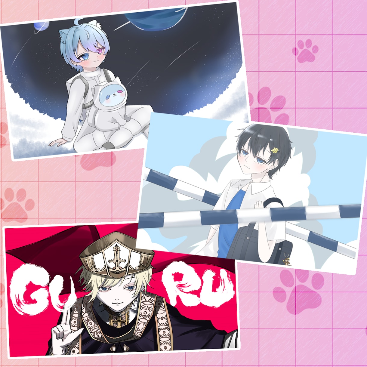 歌ってみた等の等身キャラ描きます かっこいい～可愛いまで！！なんでもお任せください！！ イメージ4