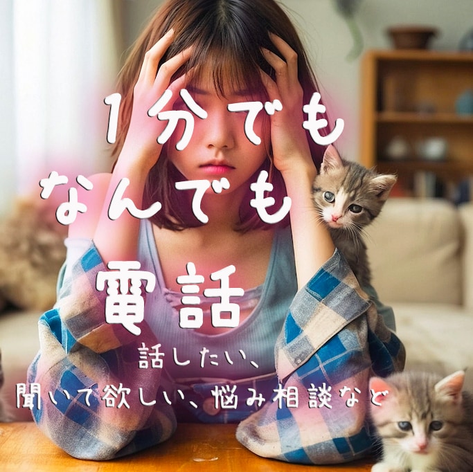 誰かと相談したい。今、話したい。話を聞きます 一人で悩んでる。誰にも言えないなどなんでもどうぞ！ イメージ1