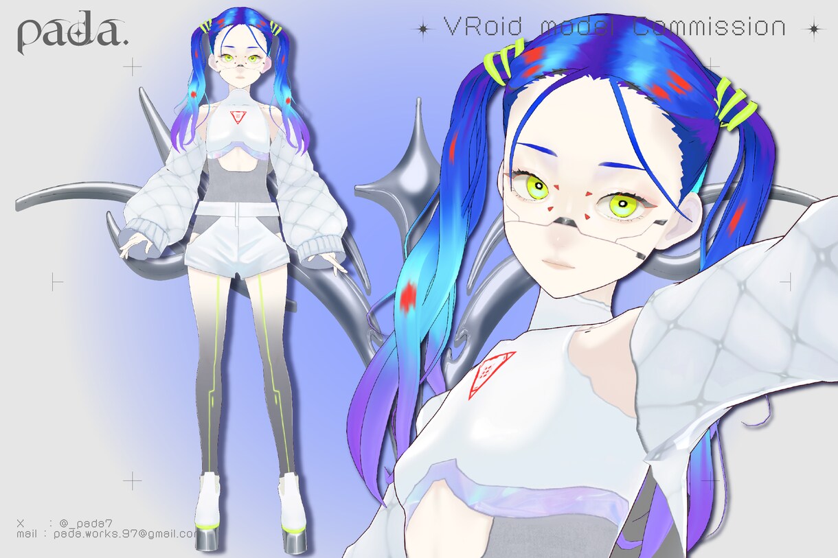 VRoidStudio製3Dモデル作成承ります Vtuber活動やVRSNSアバターに イメージ8