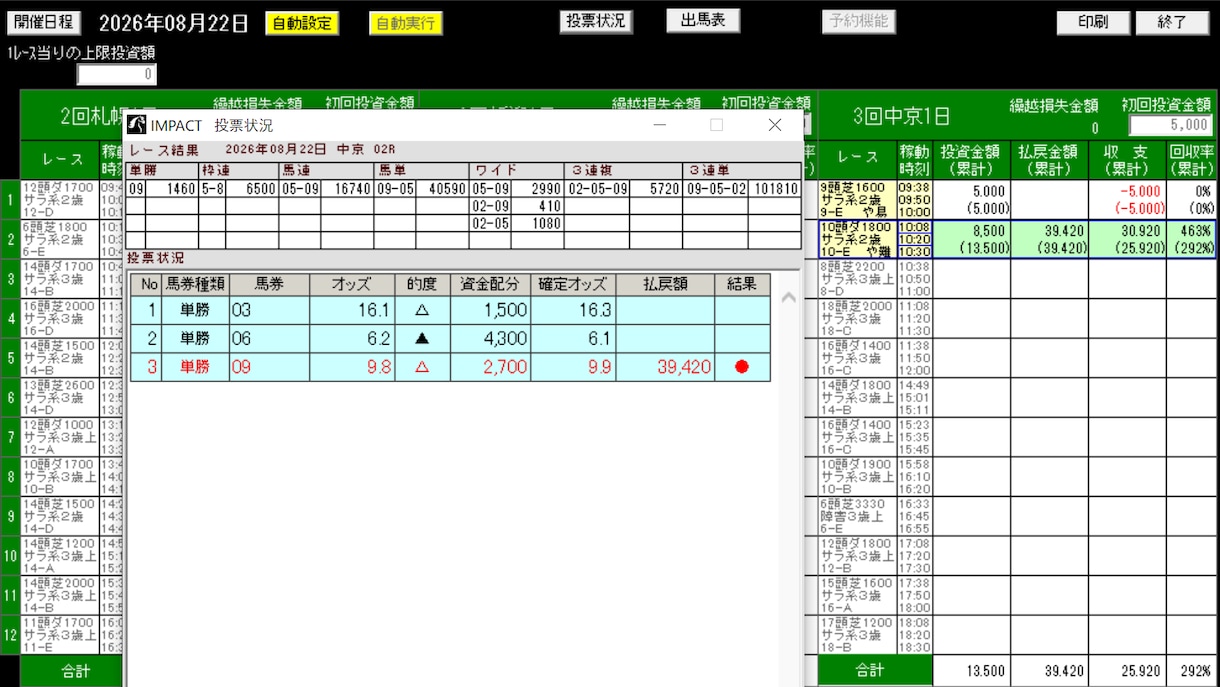 JRA・攻略済みの競馬予想ツールを提供します 中央競馬は単勝一択！！画像のエビデンスを要チェック★ イメージ4
