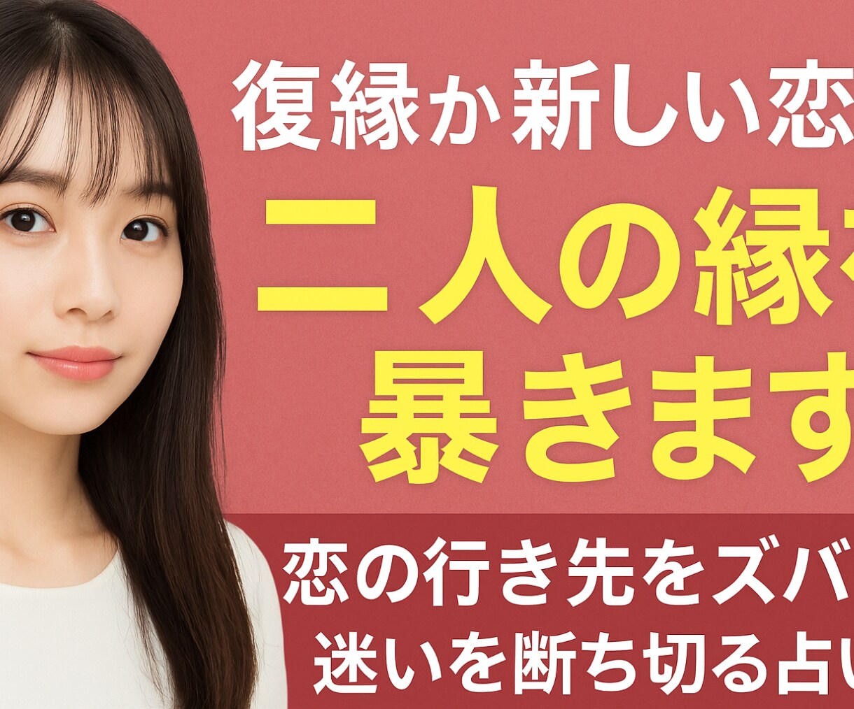 復縁か新しい恋か？二人の縁を暴きます 恋の行き先をズバリ！迷いを断ち切る占い イメージ3
