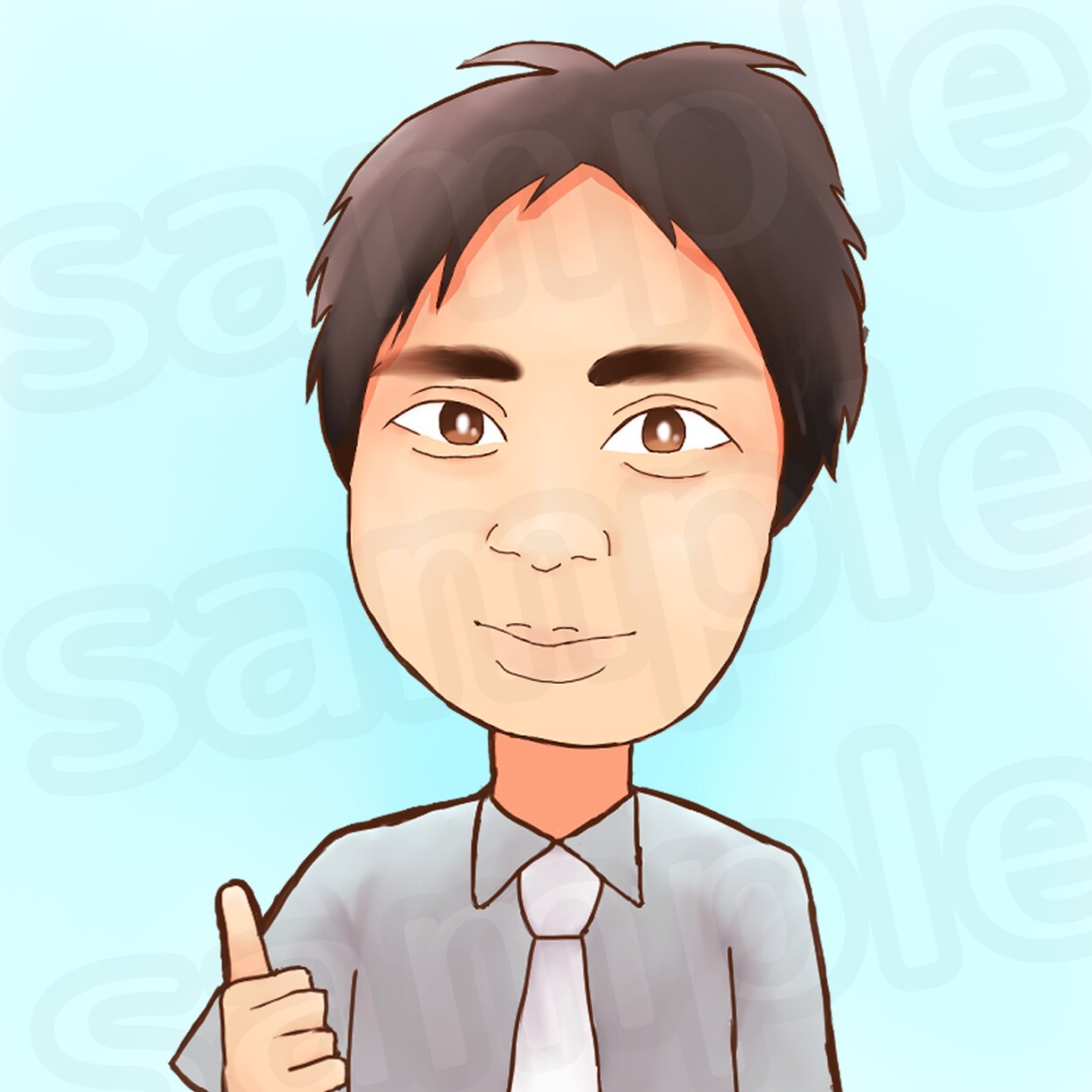 ほんわか温かみのある似顔絵描きます 全体的に優しい雰囲気の仕上がりでしっかり特徴を捉えます！ イメージ3