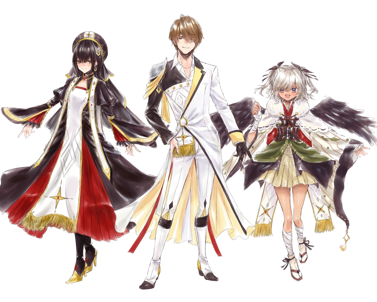 煌びやかで透明感のある水彩風イラスト描きます 男性も描けます！立ち絵やキャラデザ、動画サムネにどうぞ！！ イメージ7