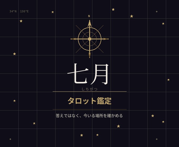 タロットで今いる場所を正直に鑑定します 答えではなく、今いる場所を確かめ、進む方向を示す鑑定 イメージ1