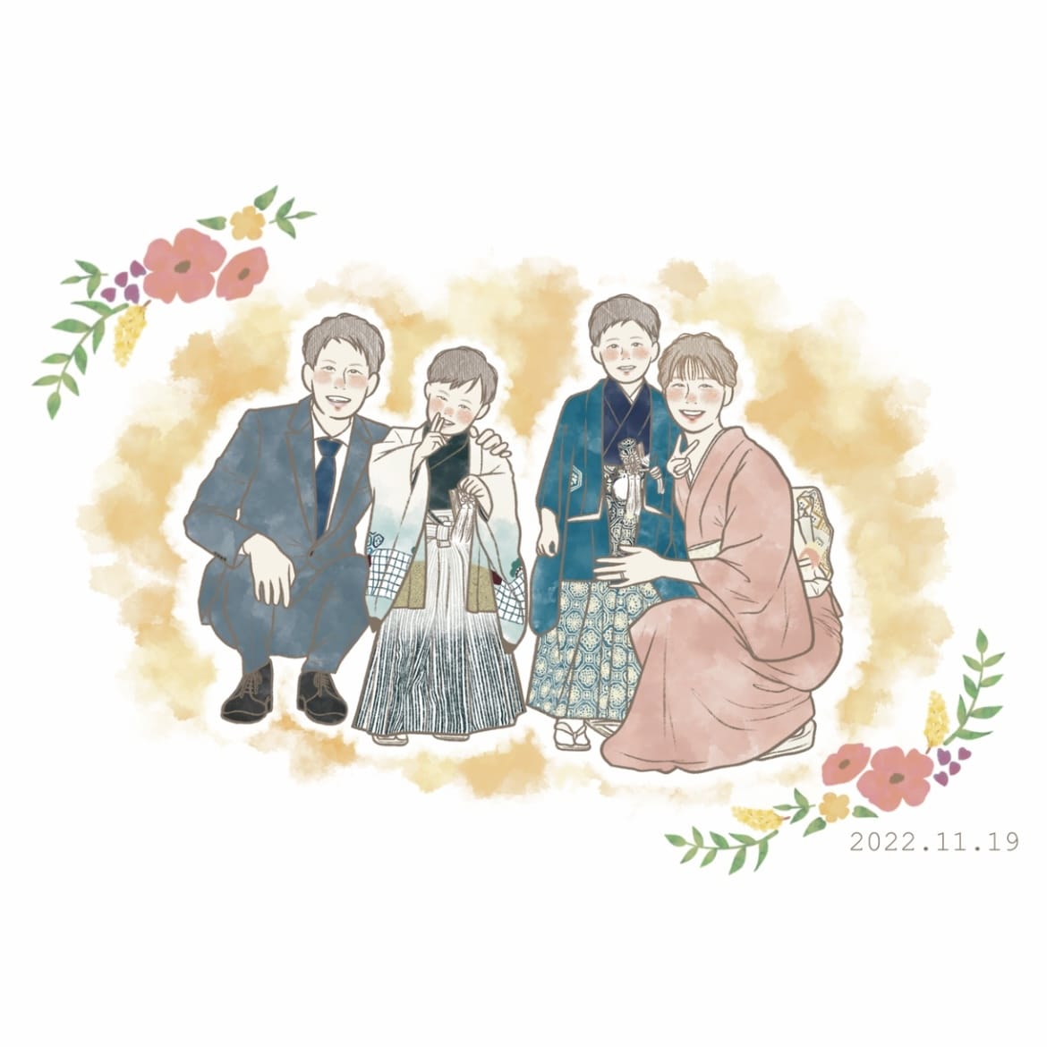 優しく温かみのある似顔絵お描きします 還暦祝いや記念日のプレゼントにも。 イメージ2