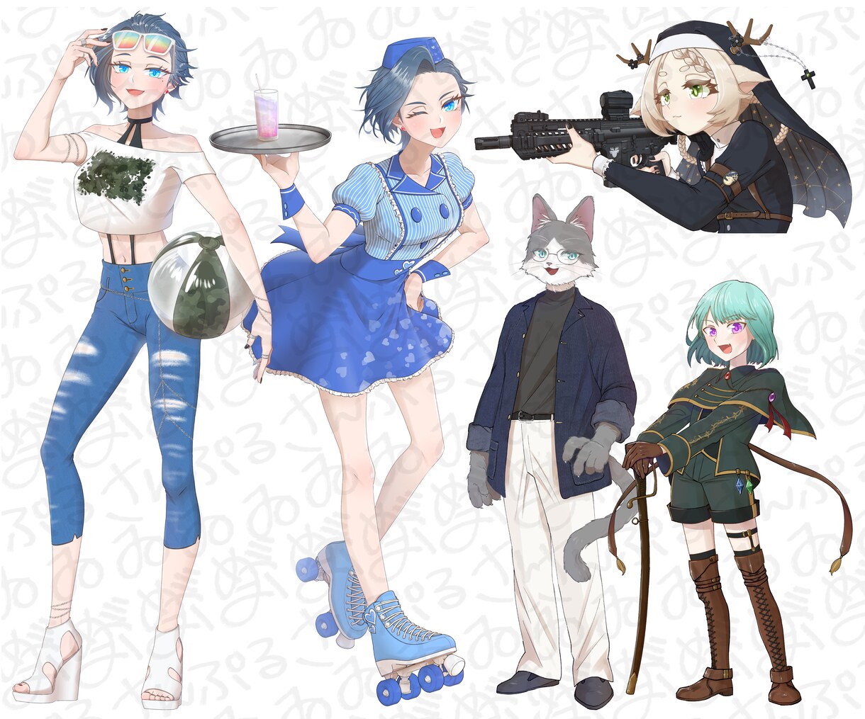 立ち絵、描きます TRPGなどのゲームや、配信などに イメージ4