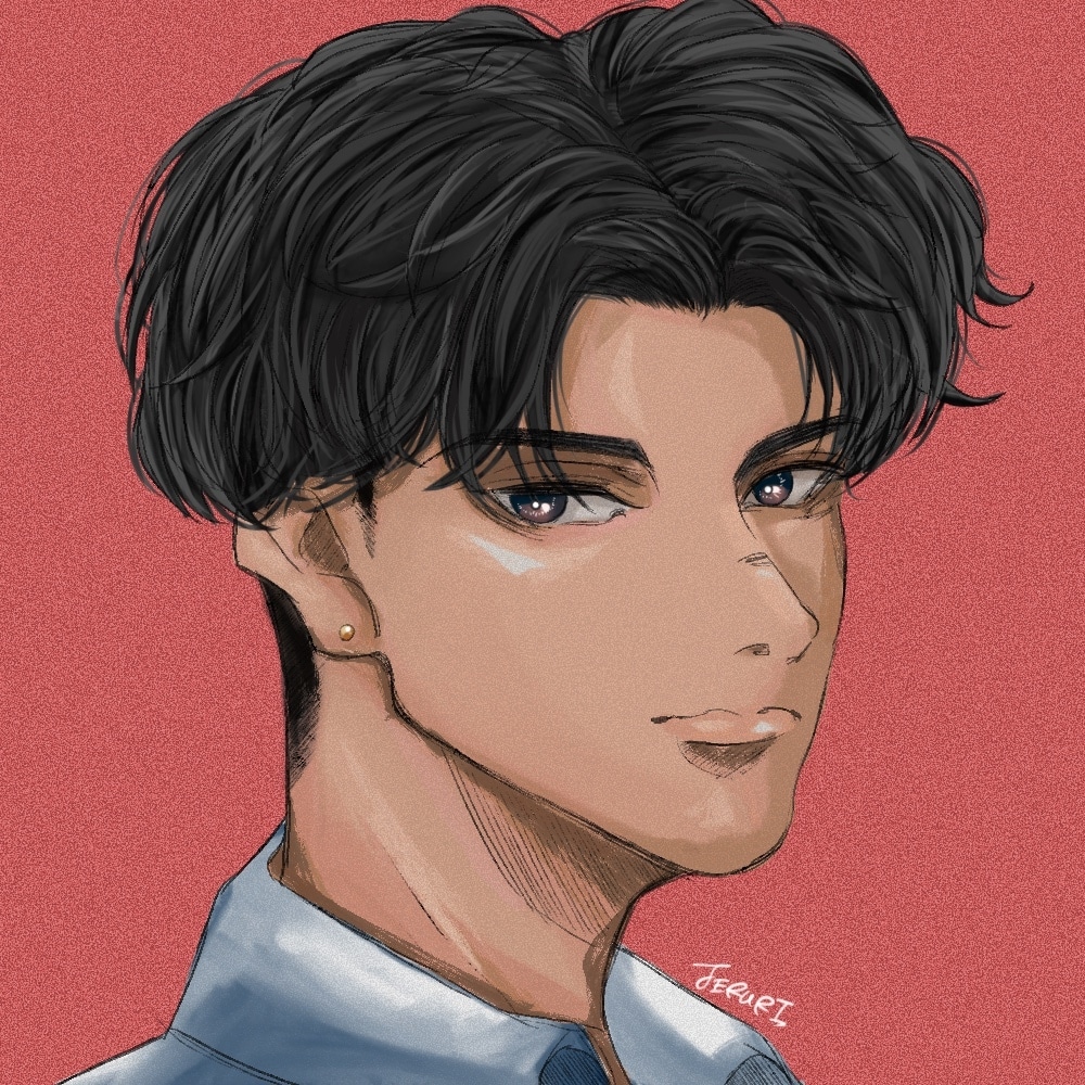 魅力的で格好いい男性イラストお描きします 幅広い年代のキャラや似顔絵も承ります！ イメージ1