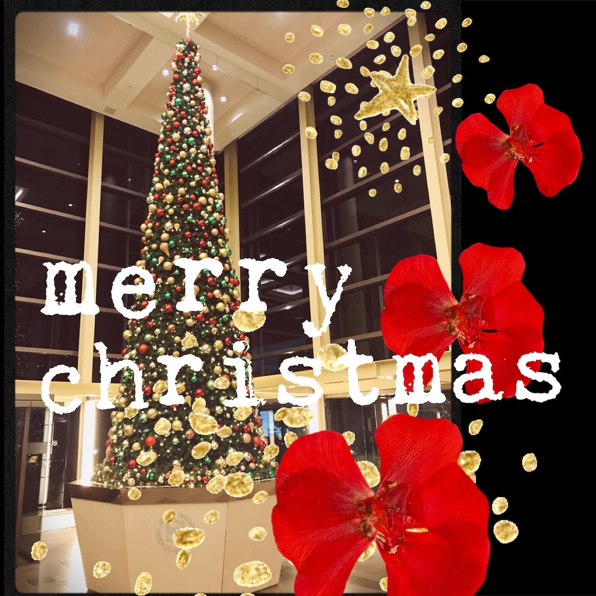 あなただけの!おしゃれなクリスマス画像作ります 写真、画像をコラージュや文字入れしてクリスマス画像作ります＊ イメージ1