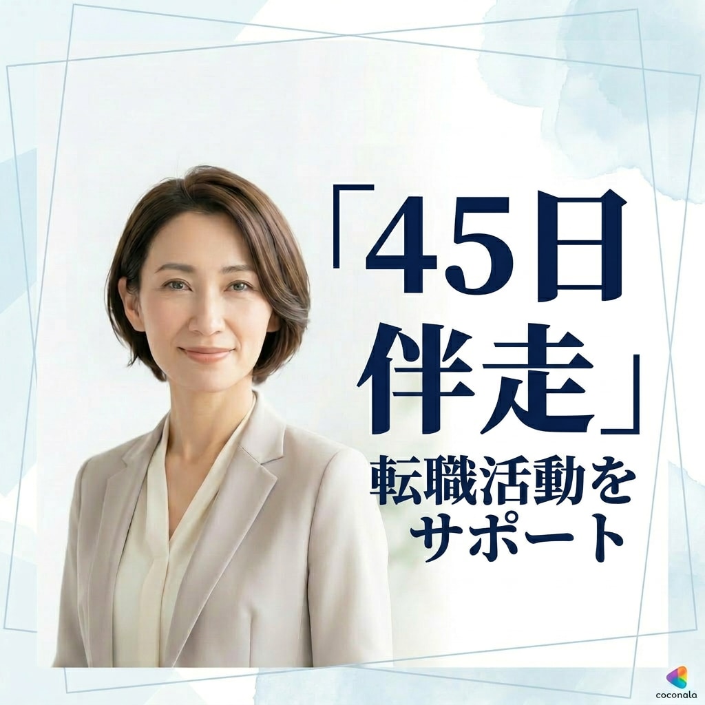 転職活動を45日間伴走｜採用人事がサポートします 人事・転職エージェントの【具体的なノウハウ】で転職を成功へ イメージ1
