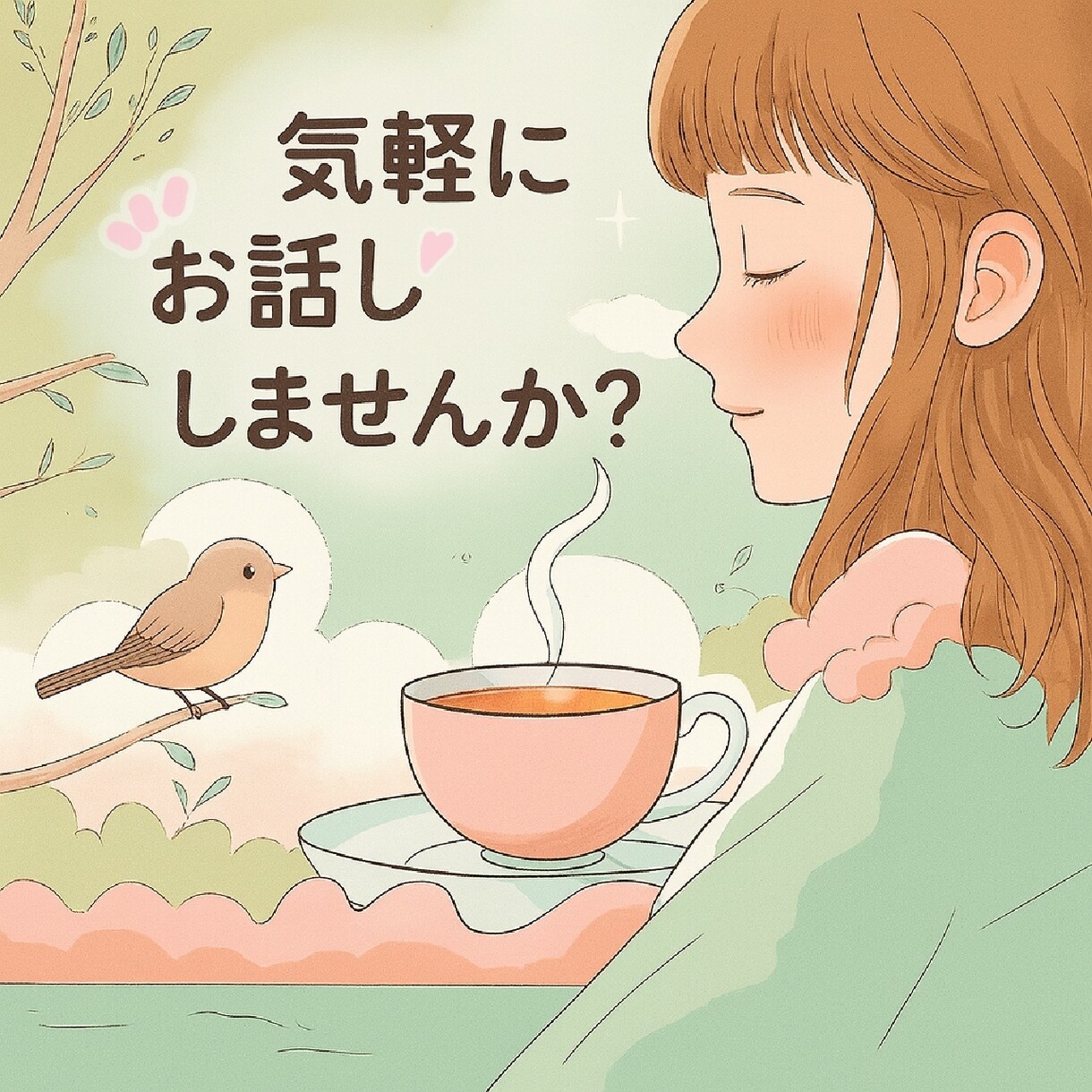 1分からOK！誰かに聞いてほしい気持ち、聴きます 日常、恋愛、お仕事、人間関係、健康…なんでもお話しましょう♪ イメージ1