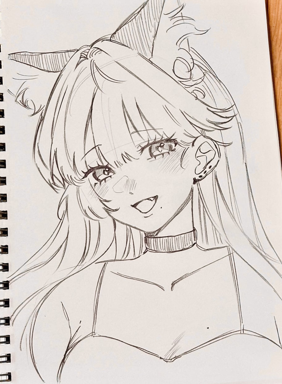 アイコン、1枚絵、修正無制限！？アナログ描きます SNSで活動したいな、かわいいイラストが欲しい方へ！ イメージ5