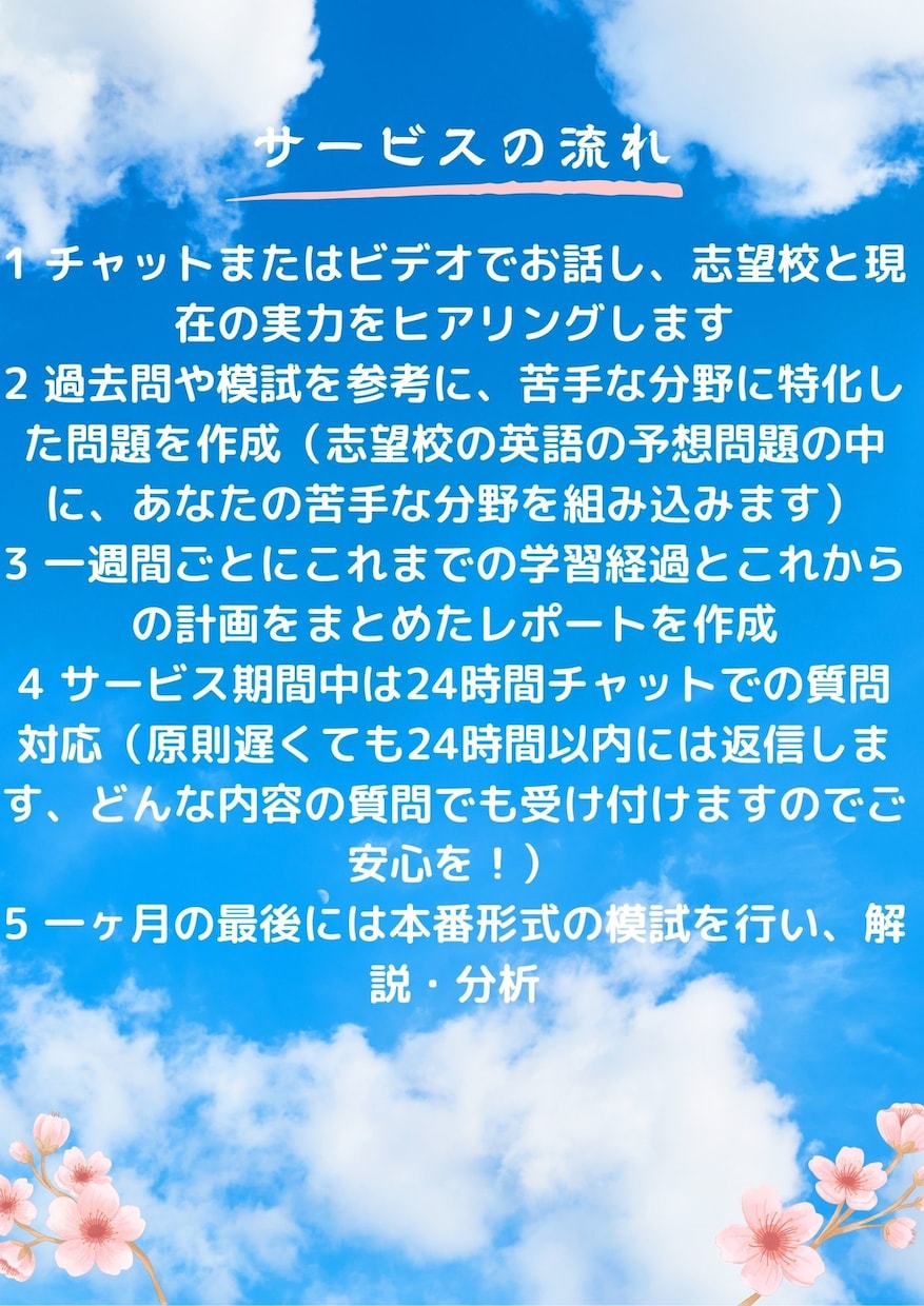 あなただけの英語教材を提供します 私立＆国立大学二次試験に特化したオーダーメイドの対策講座 イメージ3