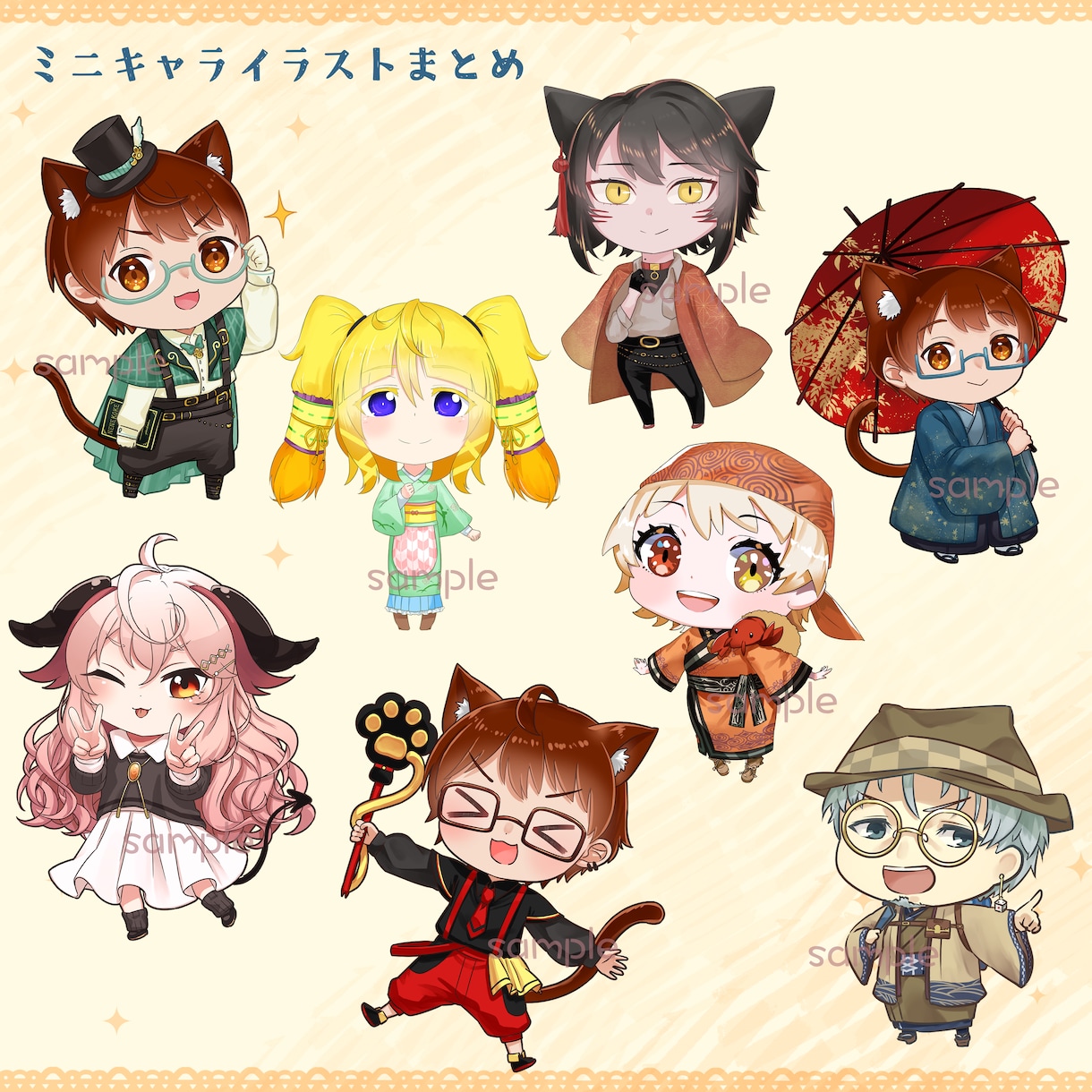 ミニキャラ制作します グッズやイベント返礼品にオススメです！ イメージ5