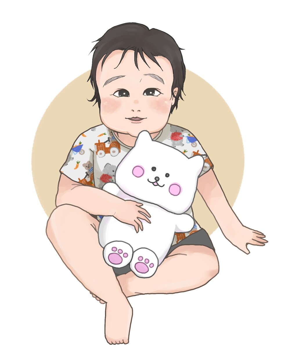 写真をイラストにします 赤ちゃんからお年寄りまで！アイコン使用やグッズ化もOKです！ イメージ4