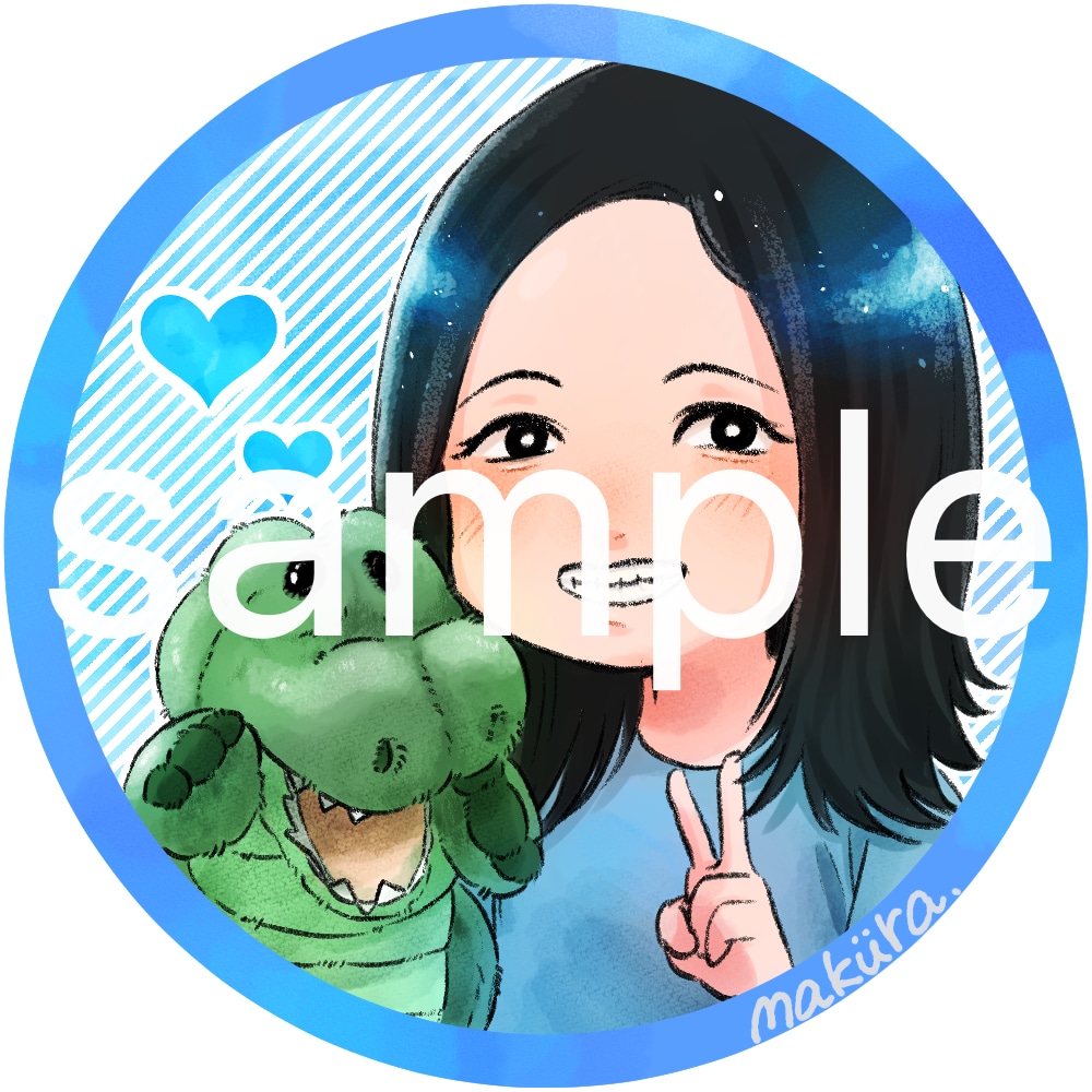 人気YouTuberとお揃いのアイコン描きます 爬虫類系YouTuberの鰐さんとお揃いのアイコン描きます！ イメージ4