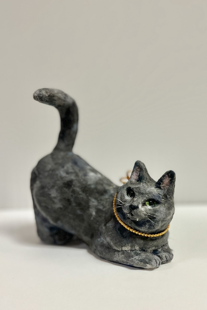 ペットの猫ちゃんのかわいい張子人形をつくります こだわりは可愛く！優しい風合いの張子です イメージ9