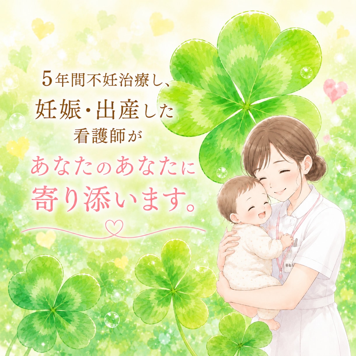 不妊治療の悩み、現役看護師がお聞きします あなたもきっと授かれる！24時間チャットでアドバイスします！ イメージ1