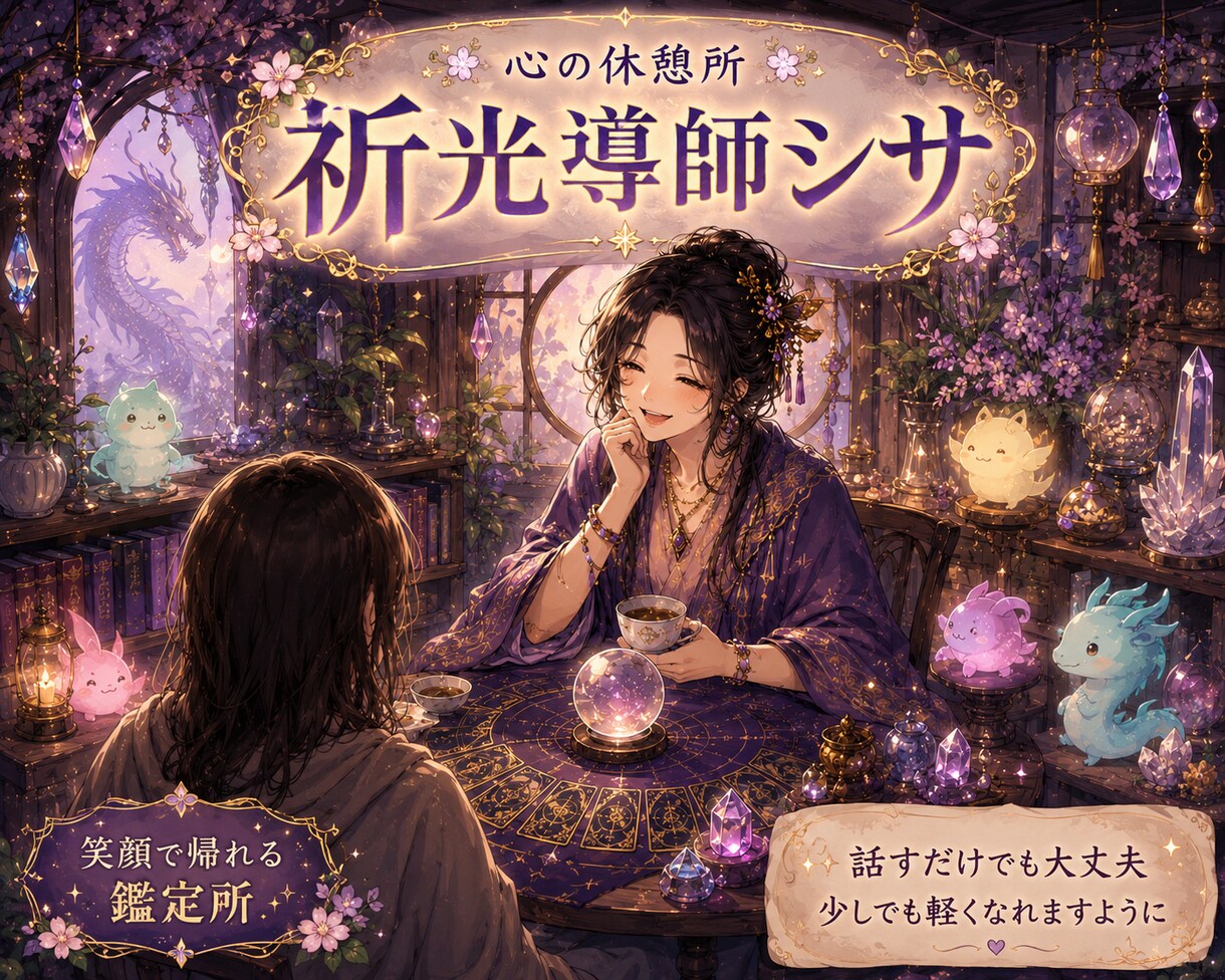 一人で悩まないで。イメージで貴方に必要な導きします 暗闇の中に見える一筋の光。あなたが進むべき道へと導きます。 イメージ1