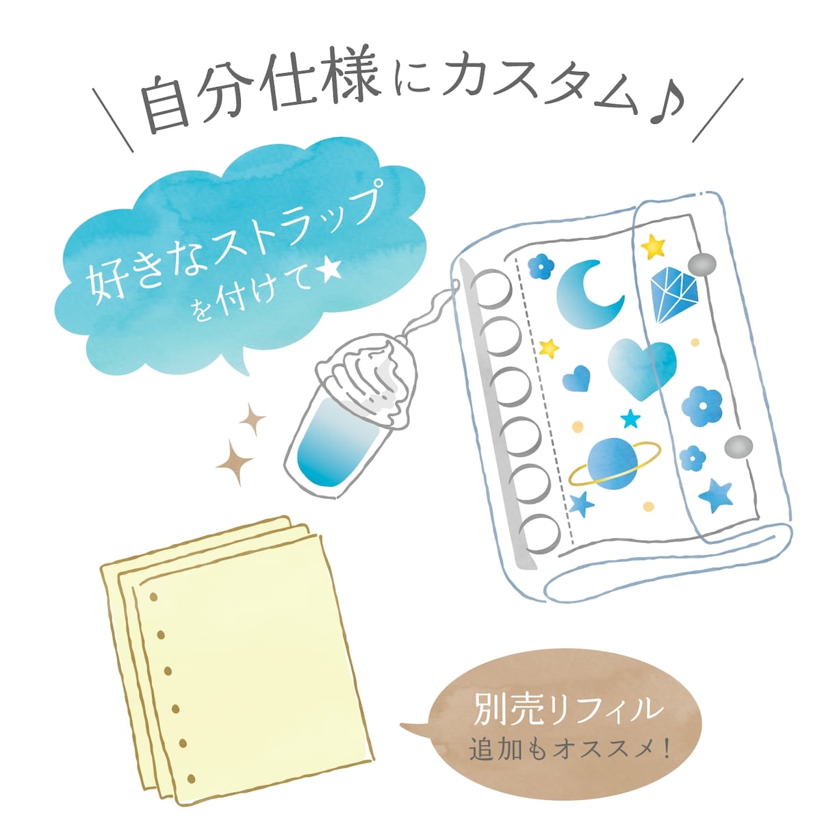 商品の使い方や食べ方がポップに伝わる画像を作ります 分かりやすい×親しみやすい×柔らかい印象の説明イラスト イメージ2