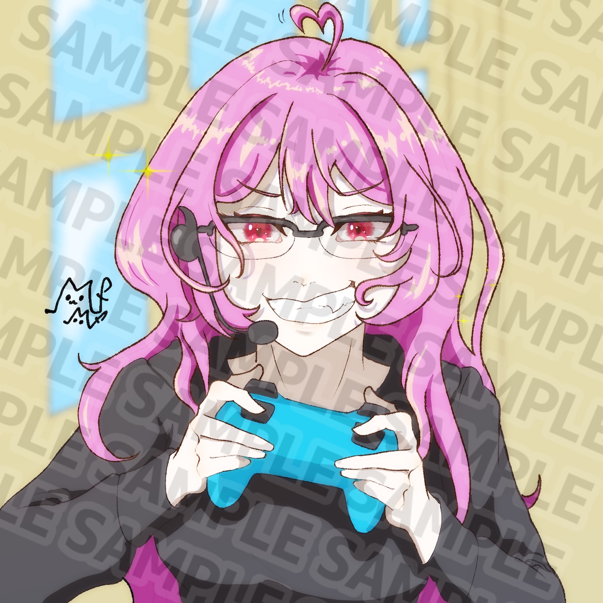 SNSアイコン用のイラストを描きます あなただけのアイコンイラストでSNS生活を楽しもう！ イメージ8