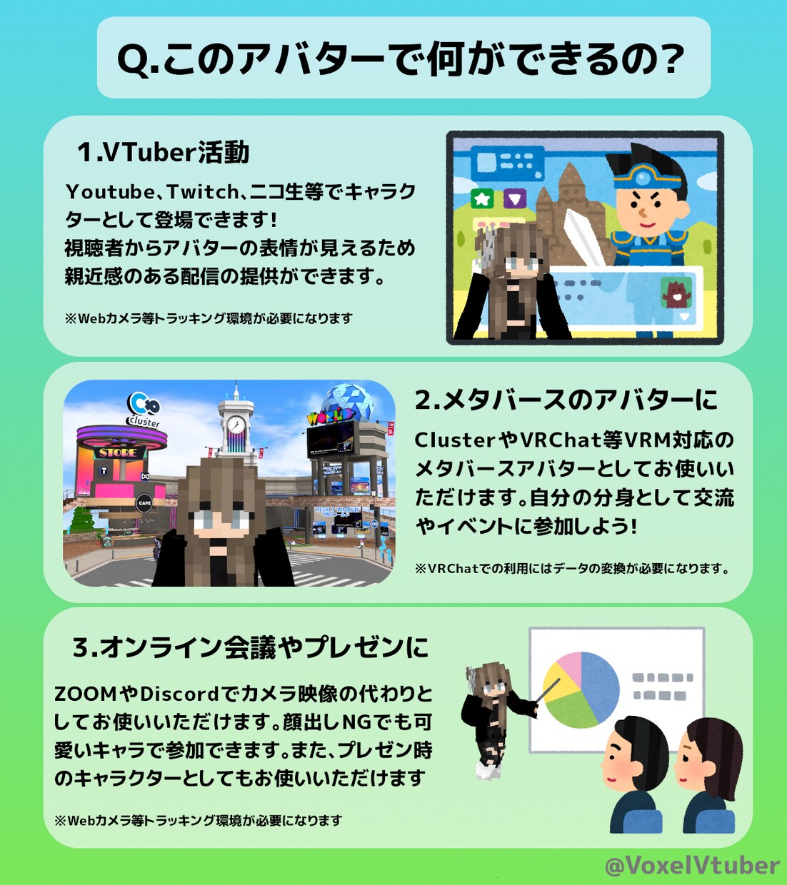 マインクラフト風VTuberを作ります 安く、早く、手軽にVTuberになりたい方へ イメージ2