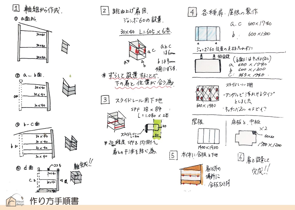 DIY家具の図面を描きます 安く、欲しい大きさで家具を作りたい方へ イメージ9