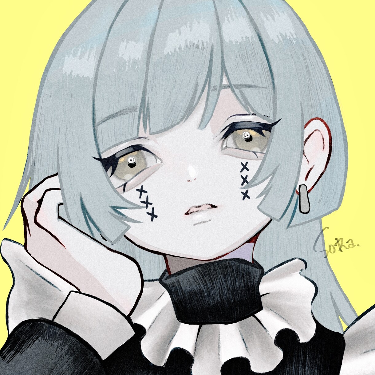 動画用一枚絵、サムネイルなどのイラストを制作します 歌ってみた等、MV動画用イラストなどにおすすめです！ イメージ2