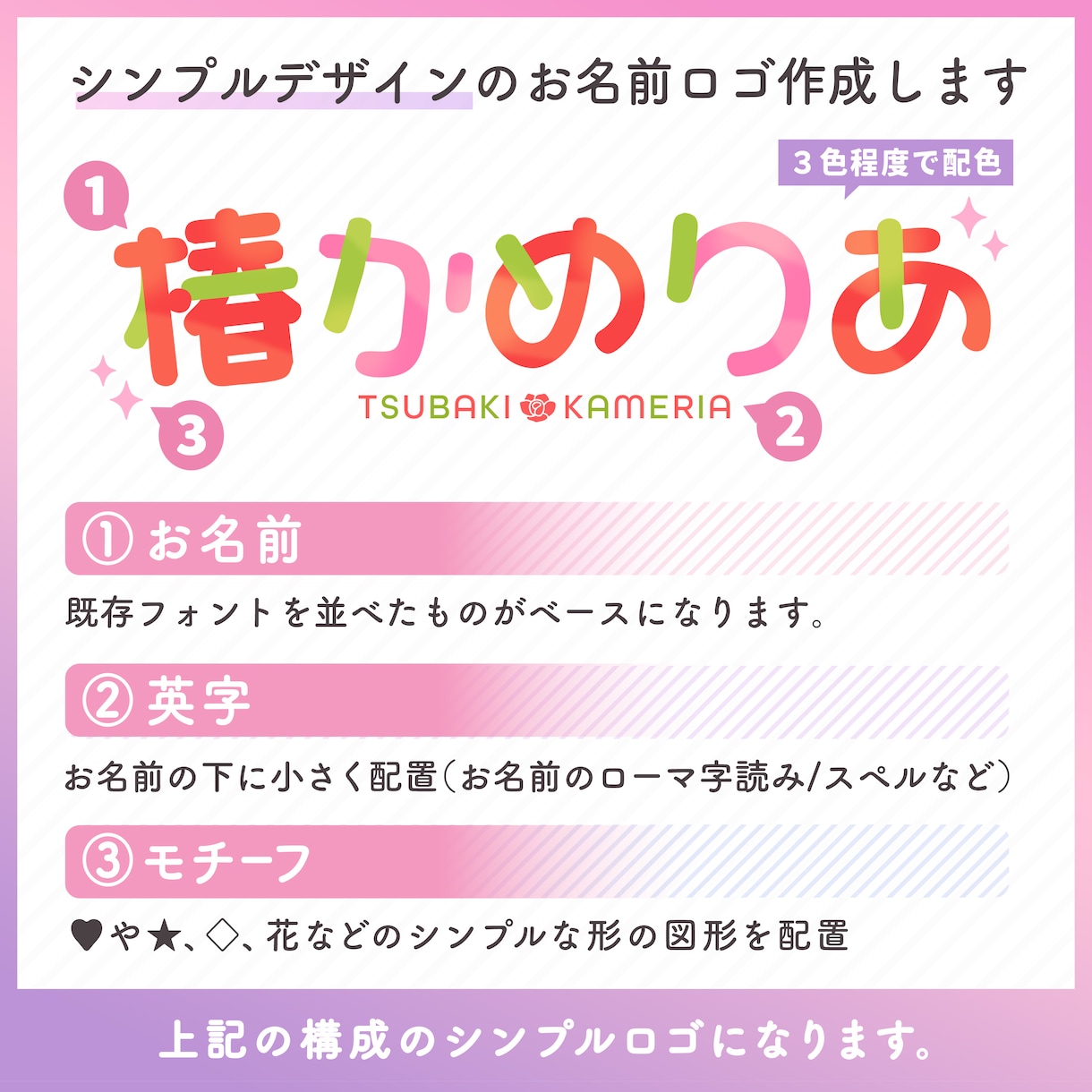VTuberさんお名前ロゴ作ります シンプルデザインだから低価格・短納期！商用利用可  イメージ2