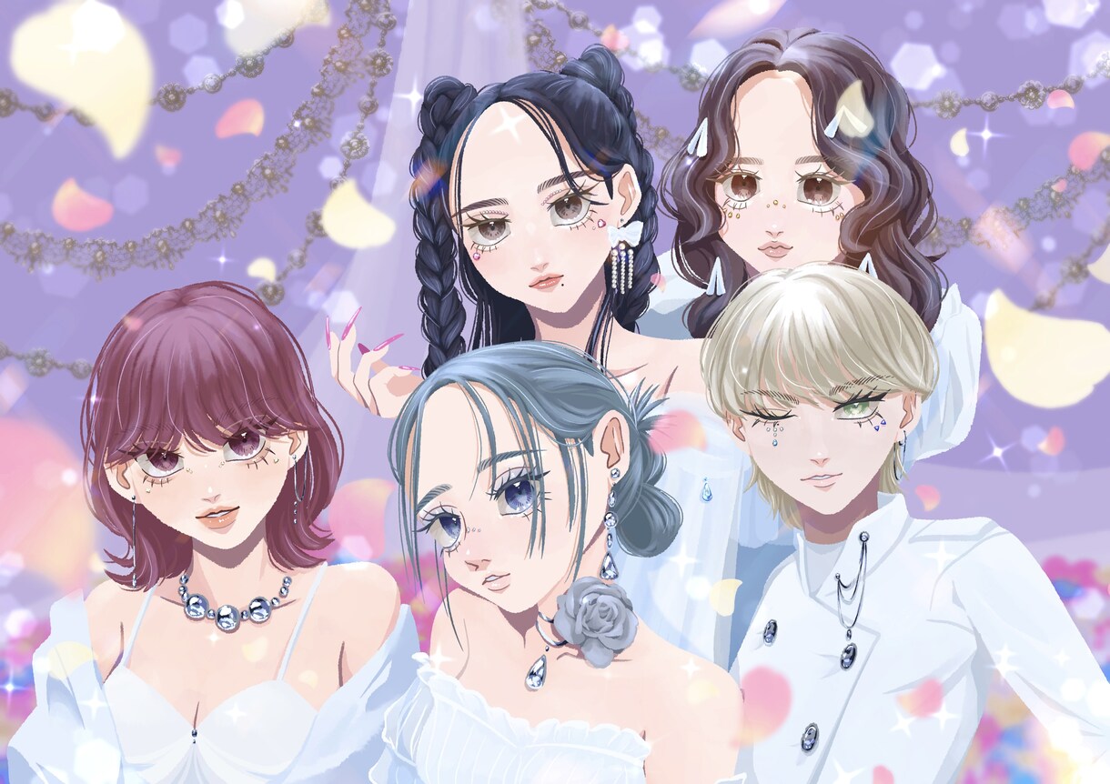 SNS用のアイコンを描きます 綺麗な女性を描いて欲しい人におすすめ イメージ6